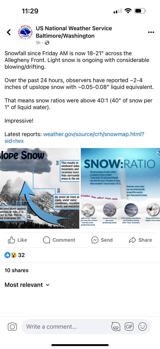 Kremp007's tweet photo. @WxRisksnowstorm Garrett county MD had a 40:1 upslope in January. Far from Siberia but also not I95 https://t.co/55IaPPyuOF