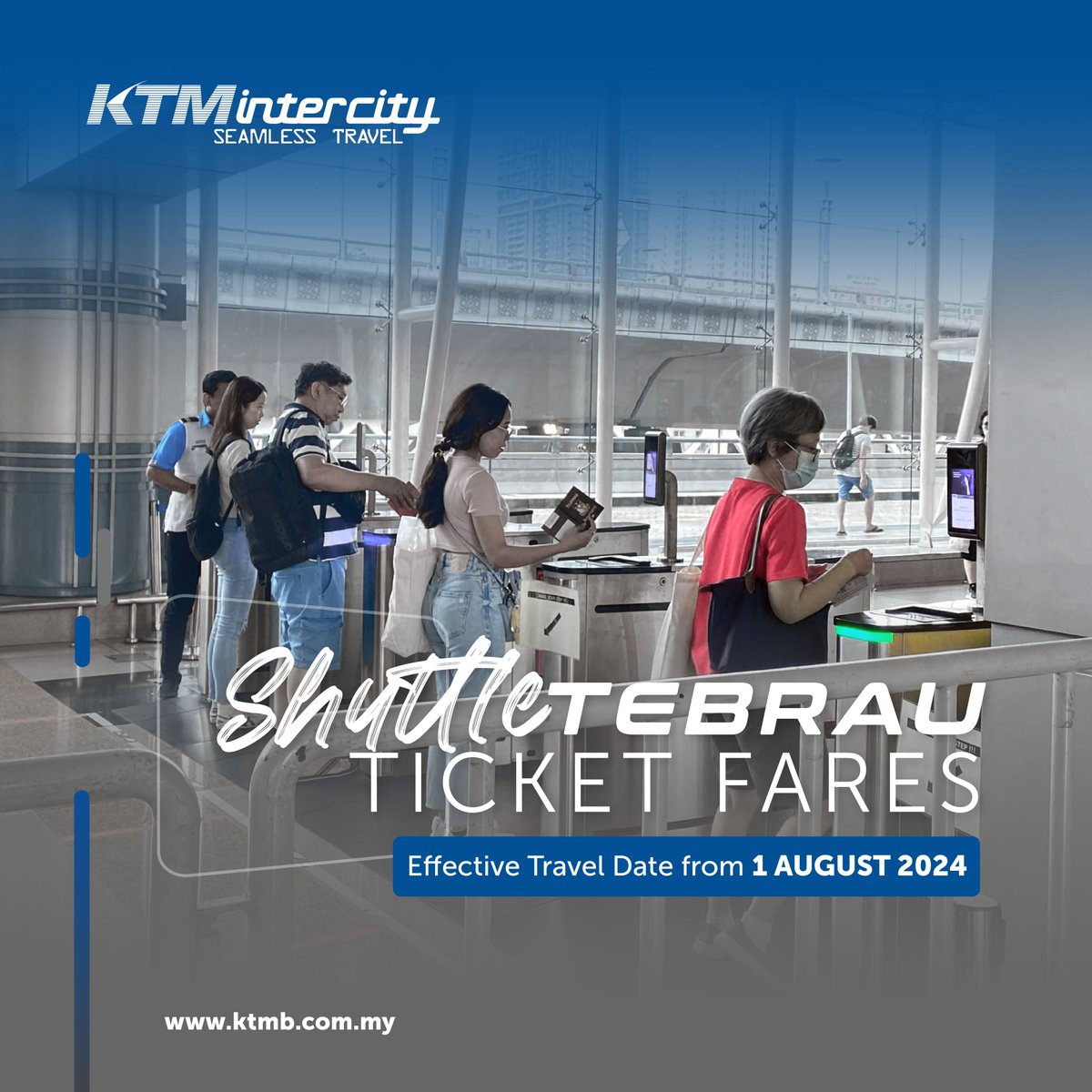 ktm_berhad's tweet photo. ๐๐๐ฅ๐๐ซ๐๐ฌ๐๐ง ๐๐๐ฆ๐๐๐ง๐ ๐๐ข๐ค๐๐ญ ๐๐ก๐ฎ๐ญ๐ญ๐ฅ๐ ๐๐๐๐ซ๐๐ฎ ๐๐๐ ๐ข ๐๐๐ซ๐ฃ๐๐ฅ๐๐ง๐๐ง ๐๐ฎ๐ฅ๐๐ข ๐ ๐๐ ๐จ๐ฌ ๐๐๐๐
Rujuk https://t.co/wsrcn9lSVC untuk maklumat lanjut.
#KTMB #KTMIntercity #ShuttleTebrau https://t.co/45tTA5vAds
