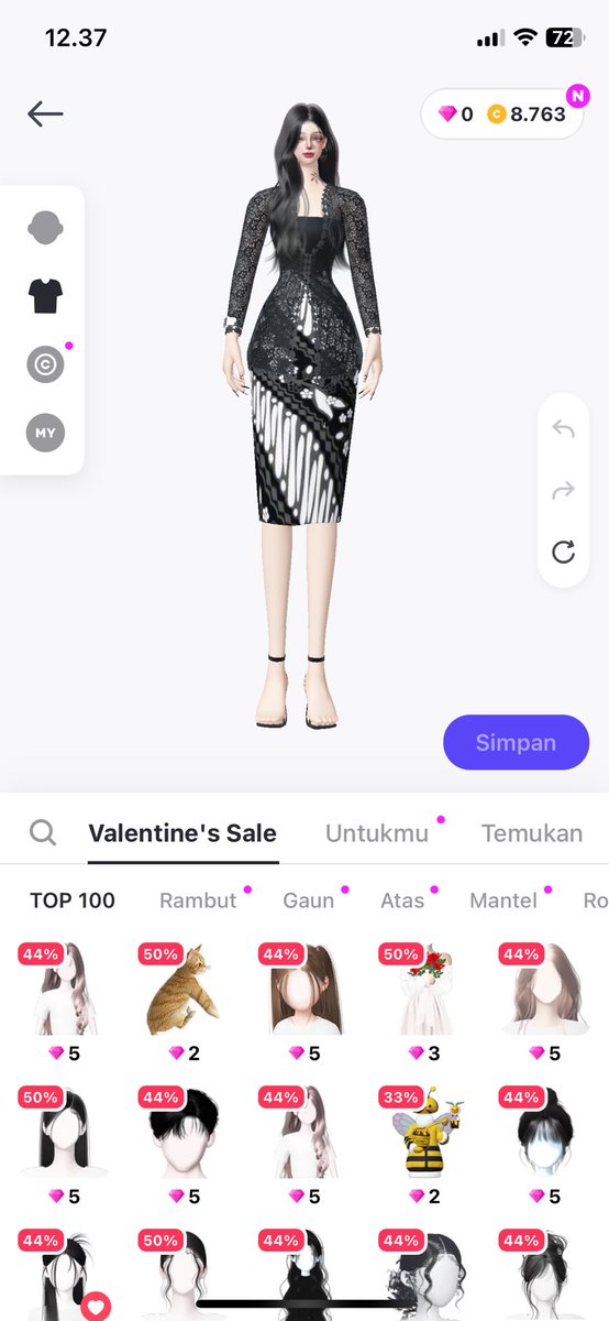 uyoonia's tweet photo. jual acc zepeto folls 5,4K, lumayan banyak item creator lagi BU nih price nya 70k bole negooo ,yang minat Rc sayang🫦 https://t.co/YtIxTVZFLe