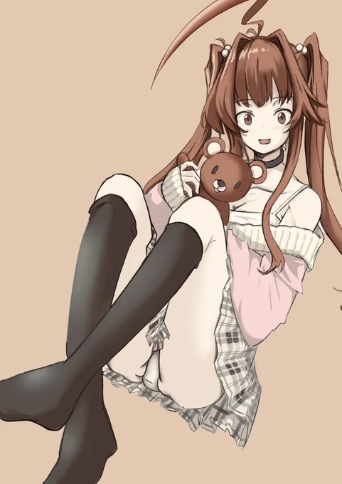 私服球磨ちゃんおかえりクマ〜 