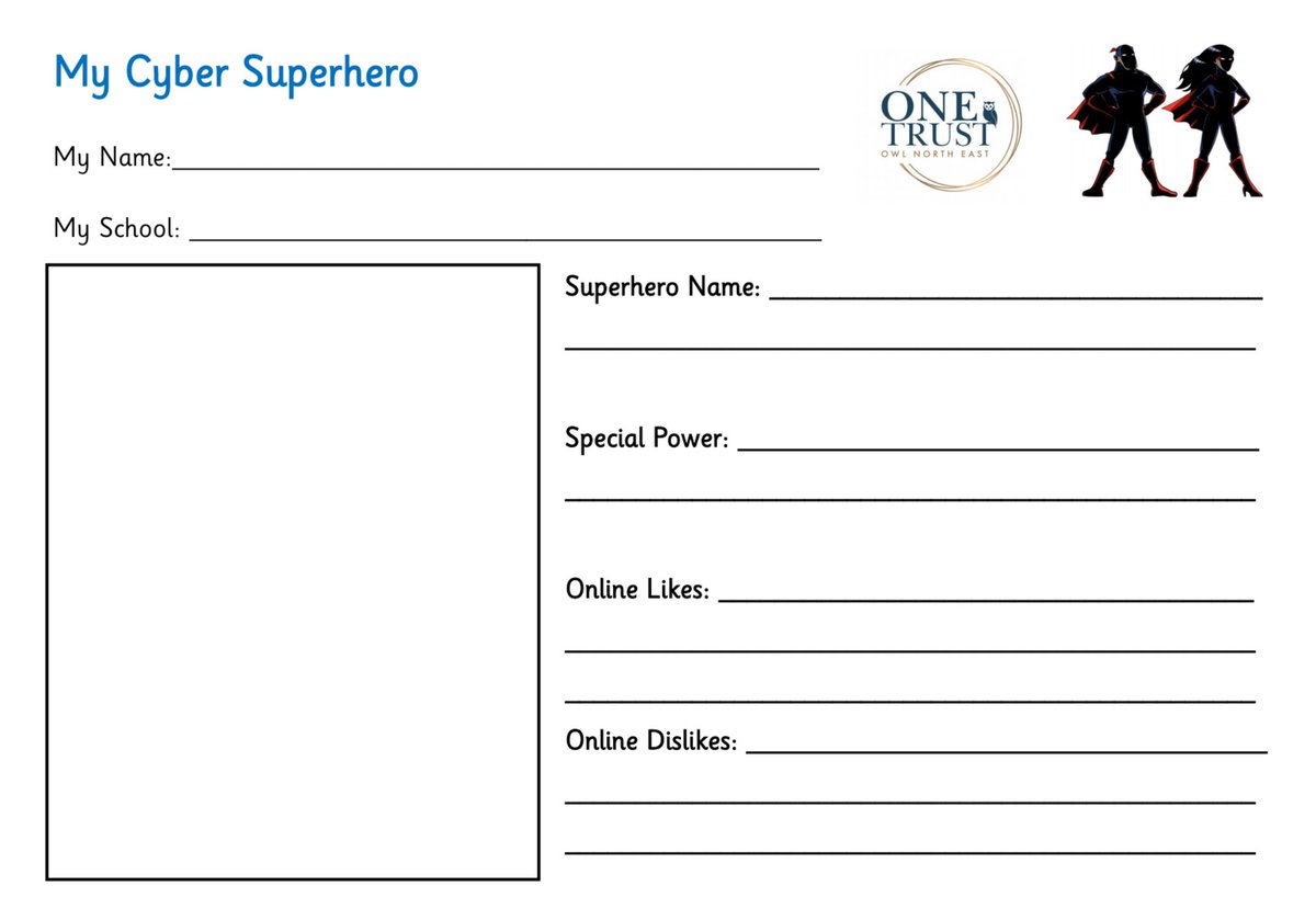 We currently have an exciting online safety competition running across our trust. Design your own cyber superhero. The closing date is 4th March. There will be one winner per school. Ask your computing leader for an entry form!