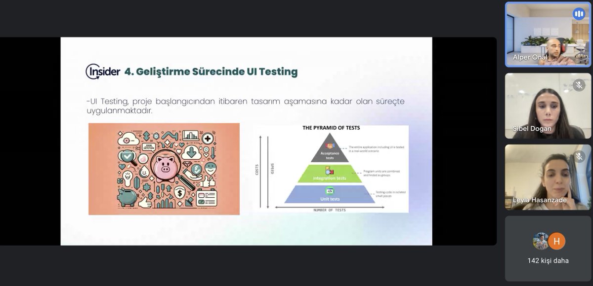 Insider_eng's tweet image. 🚀 #InsiderEngineering&apos;s QA Bootcamp began with a bang! 1st Session led by Alper Önal covered Automated UI Testing basics, tools, best practices, and a hands-on UI test demo. 🛠️💡 Stay tuned for more! #QABootcamp #UITesting #TechExcellence
