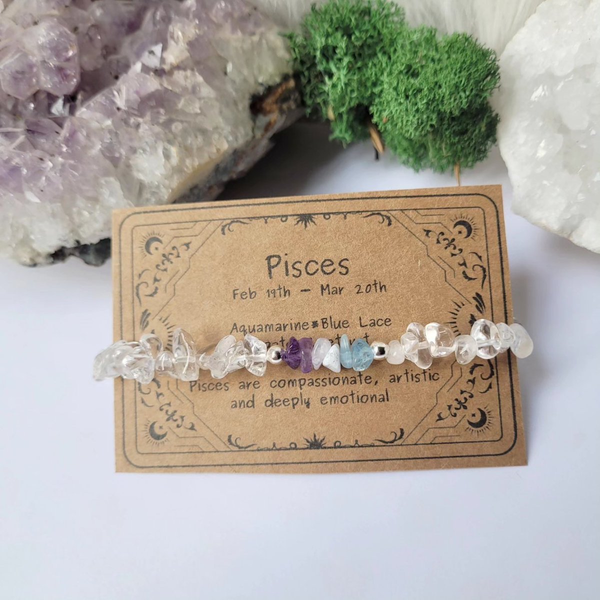 P is for Pisces ✨️ who's birthday it is this month. 
thewildwoodlandwitch.etsy.com 
#MHHSBD #EarlyBiz #AlphabetChallenge #digitaldownload #Pisces #Birthstonebracelet