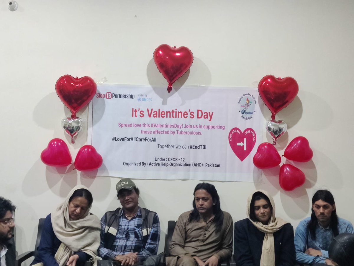 On Valentine's Day! We care for all and share love for all! AHO org awareness session in Okara to support the campaign for the celebrations of Valentine's Day 2024 under CFCS - 12 with the support of Stop TB Partnership with the theme "Spread love this #ValentinesDay! ❤︎"