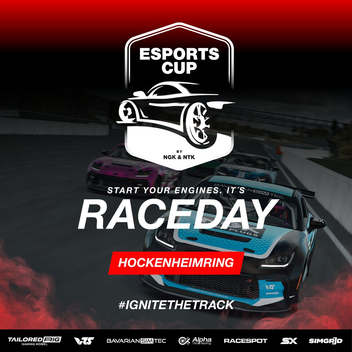 Join us LIVE at 19:00 CET for the NGK&NTK Esports Cup on @iRacing! 🎉🎮 Click the link to watch: 📺 youtu.be/meyvkJ6fFyo #iRacing #esports #SimRacing #IgniteTheTrack