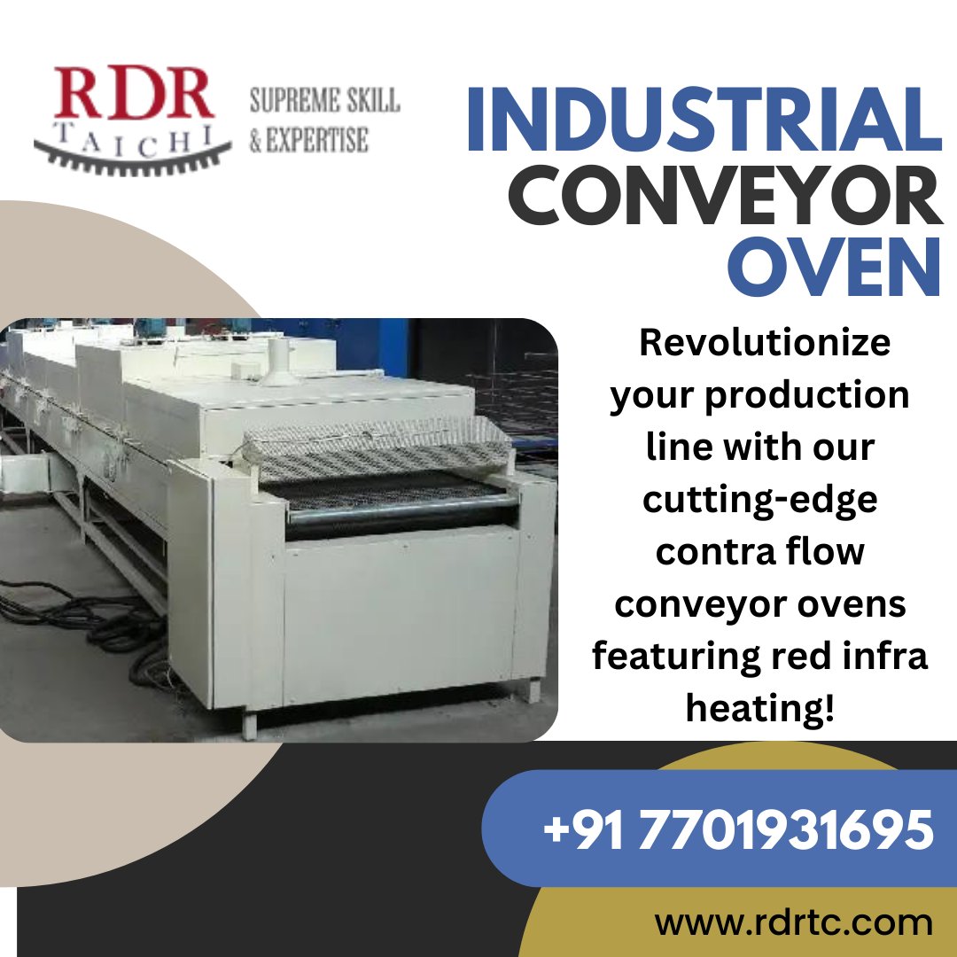 RdrTaichi's tweet photo. Maximize your efficiency and precision with advanced technology tailored to elevate your industrial curing processes. #ContraFlow #Innovation #IndustrialOvens"
Call Us:- (+91) 7701931695
Mail Us:- info@rdrtc.com
Visit:- https://t.co/2VclDQT0i6 https://t.co/CJ8sivNOyS