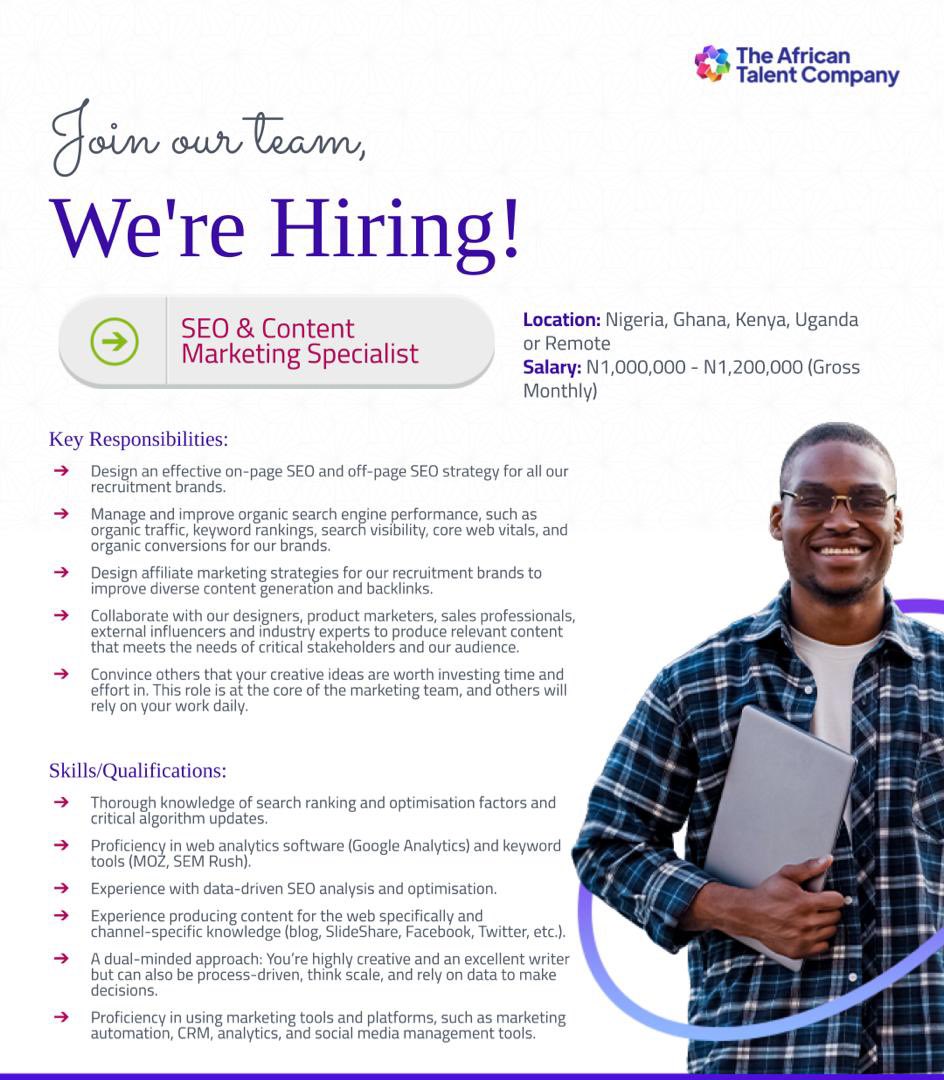 Mg_Raph's tweet photo. Guys, my parent company is recruiting.

Salary range: Avg of 1 million gross monthly

Please help me retweet 

@MeetJMB @seyithemie @themmanuelfaith https://t.co/zs5jDskIco