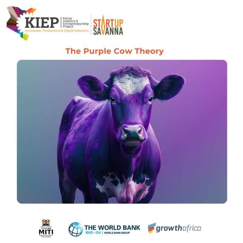 Purple Cow Theory stresses the need for remarkable products in a crowded market.
Learning from a webinar hosted by Lisa Illingworth from FutureproofSA, it highlights the importance of standing out in today's competitive landscape. Apply it to your startup for growth.
#StartupTips