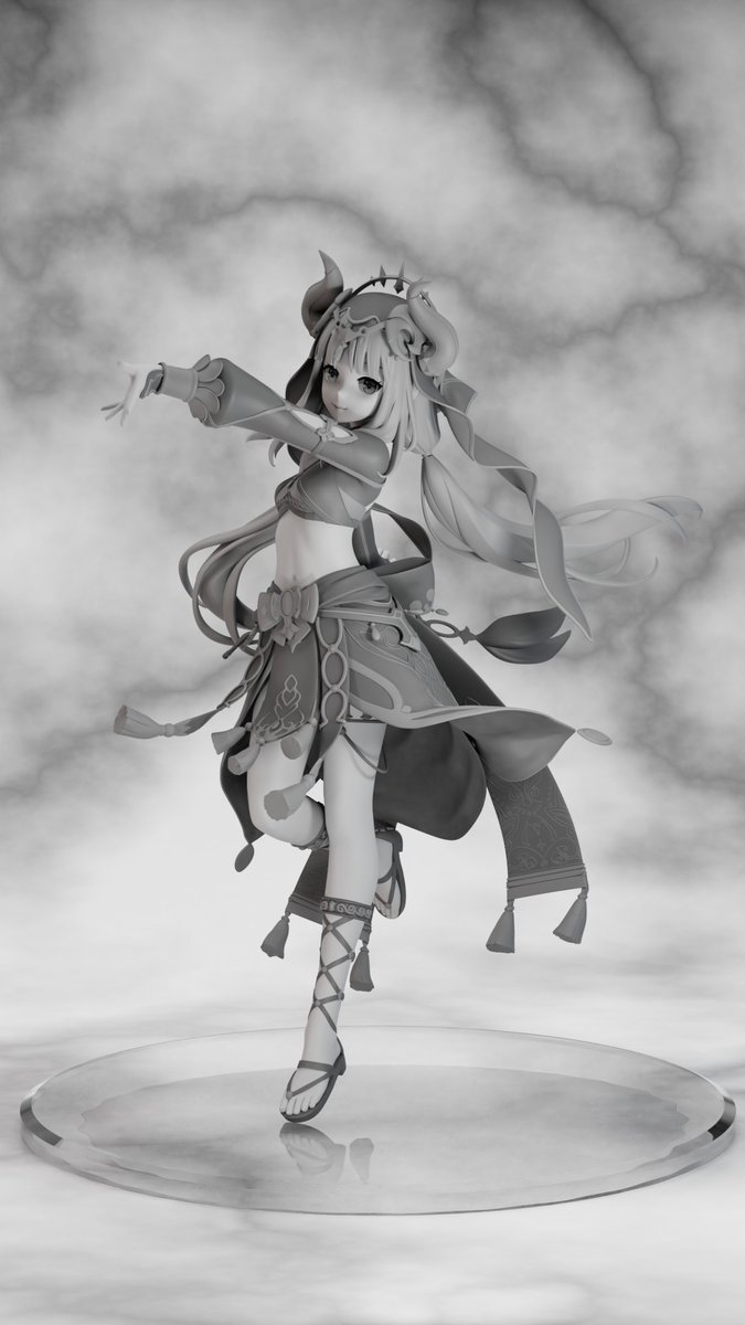 enkodo_b3d's tweet photo. フィギュア原型風？なニィロウ
#原神 #GenshinImpact #blender https://t.co/AjbIzP5fjk