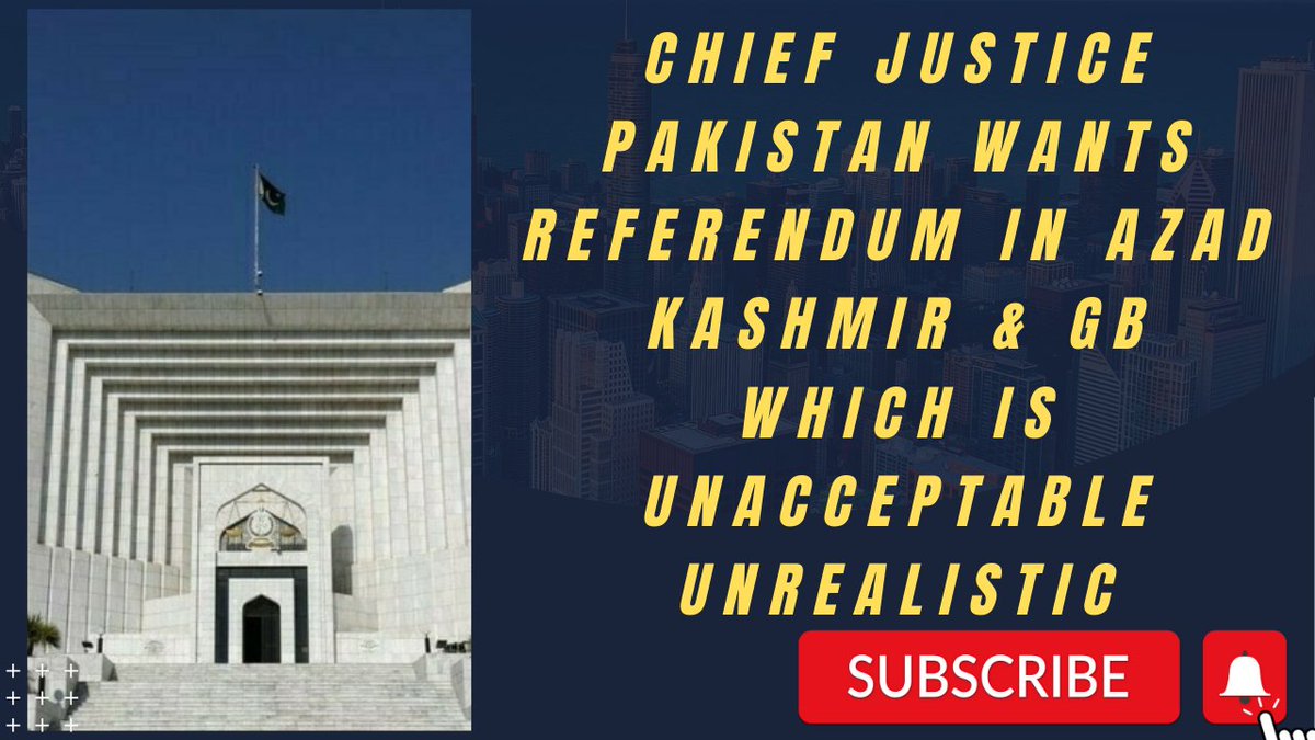 NasirKhanUKPNP's tweet photo. #CJP of #JusticeQaziFaezIsa suggested a referendum in #GilgitBtiatan #AzadKashmir.Which is unrealistic & unacceptable unless #Pakistan comply with #UNCIP resolutions & vacates occupied areas of State of #JammuKashmir, & entire state is unified.
@shaukatkashmiri
@UN @UN_HRC https://t.co/1uufUgbhHn