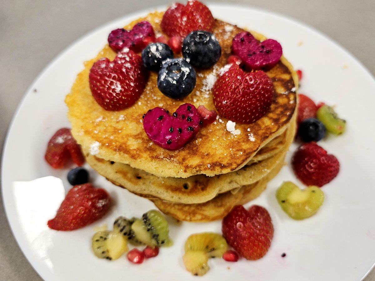 It's World Pancake  Day this week so we decided to make pancakes while looking at fruit classifications and their sensory properties. Check out some of our delicious creations. 🥞🧑‍🍳

#pancakes #foodtech #homeeconomics