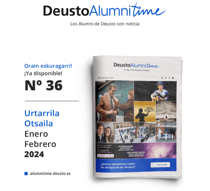 📢👏 Nuevo Alumni Time

Lee como les va a nuestros #alumni desde Bilbao a Luxemburgo, no te pierdas el Now Madrid de Garamendi el pasado 16 de enero y mira todas las fotos de la Tamborrada en la galería.

👉 lnkd.in/dMk6Cys

#Alumnitime #Deustoalumnitime #deustoalumni