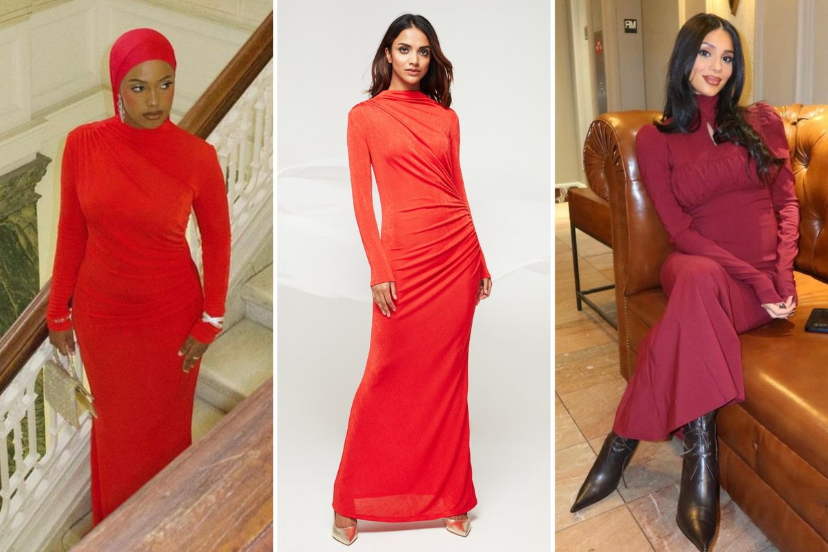'Red is having a moment in modest fashion. Despite its look-at-me connotations, a number of designers have showcased variations of the shade in demure silhouettes at spring/summer shows,' writes @hafsalodi. 

Read more: hyphenonline.com/2024/02/13/red…