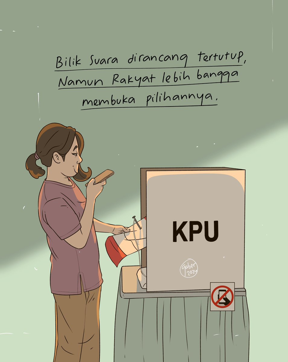 banggaber's tweet photo. Hari dimana isi story teman-teman adalah proses mereka mencoblos.

Bukankah itu dilarang?

#banggaber https://t.co/RgwMUG3ypv