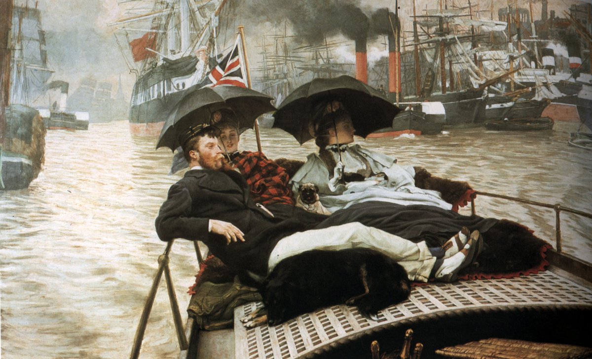 'On the Thames (How Happy I Could Be with Either?)' (1876) by James Tissot

(The Hepworth Wakefield)