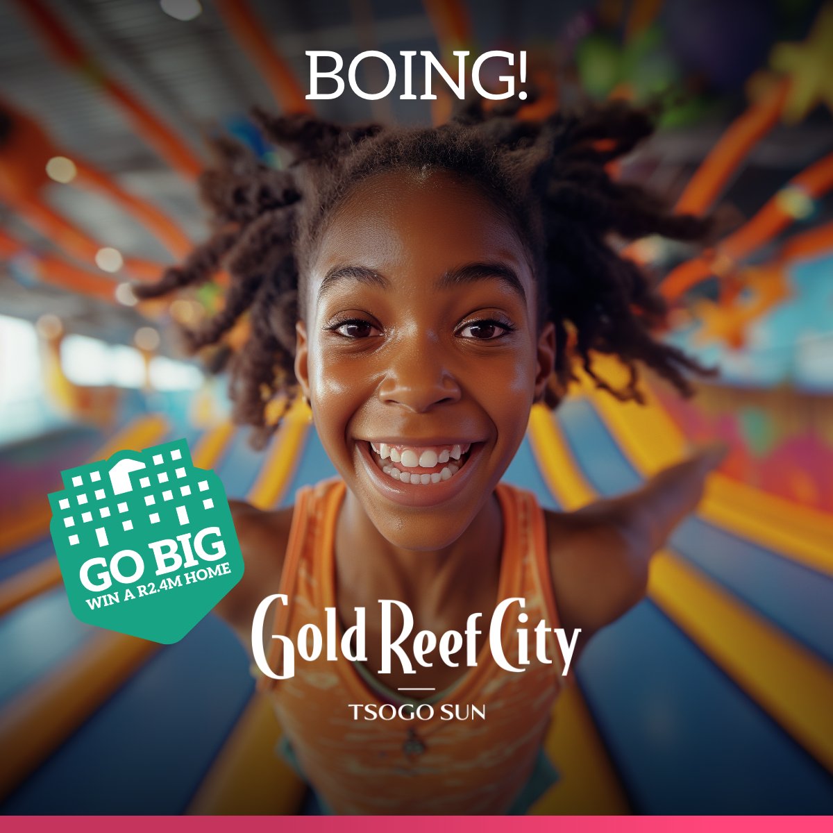 Jump right in and let’s have some fun on more than 21 trampolines. You could play dodgeball, practice your dunk, scale a wall and jump into a foam pit. Pay R250pp for Theme Park access and come to Jump City. bit.ly/3HiCXeM