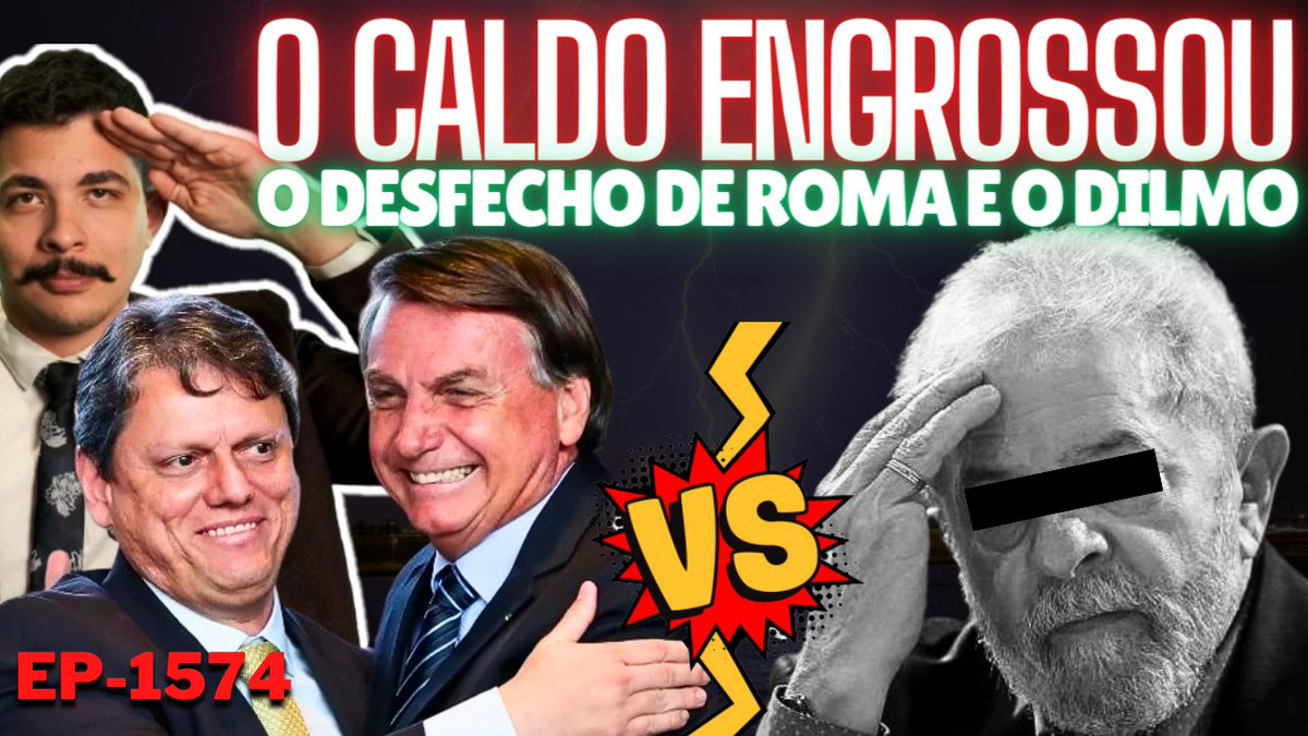 kimpaim's tweet photo. Caldo Engrossou: ATO de Bolsonaro É FORTALECIDO + O Desfecho do Caso de ROMA e os ARROUBOS de Lula.
https://t.co/UnlJMhy1qH https://t.co/8qMFAw2XsU