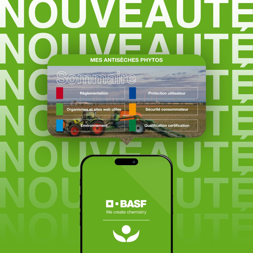 BASF_Agro_FR's tweet photo. [NOUVEAUTÉ]
Le guide « Mes Antisèches phytos » est désormais disponible en ligne. 

Retrouvez l’essentiel de la réglementation et des bonnes pratiques phytosanitaires. 

💻 La version numérique est disponible via ce lien 👉 https://t.co/wXR2FZrSYR 

#BASFAgro #WeAreBASF #AntisechesPhyto #AgricultureDurable #Agroecologie #Innovation #TransitionEcologique