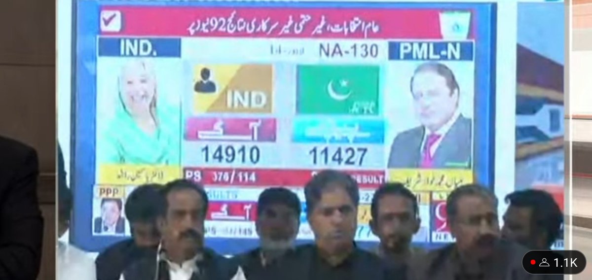 پی ٹی آئی نے اپنی پریس کانفرنس میں فارم 45 کی بجائے، جیو نیوز ،اے آر وائی نیوز اور 92 نیوز کے سکرین شاٹ چلا دیے 🫣
او پائی فارم 45 کتھے جے 😂🖐️

#Elections2024Pakistan