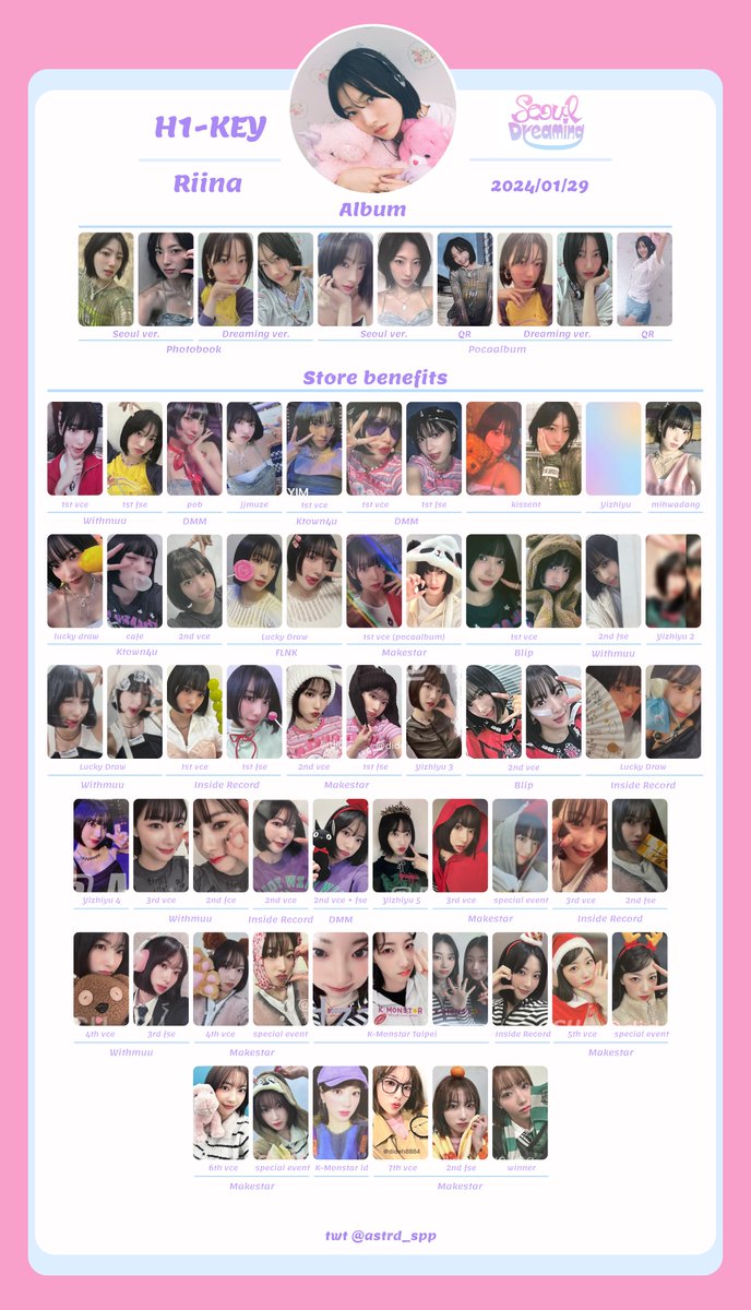 astrd_spp's tweet photo. H1-KEY Seoul Dreaming individual pc lists updated 🩷

please do not crop my @

#h1key #Seoul_Dreaming #Time_to_Shine  h1key h1-key photocard template seoi riina hwiseo yel pc wishlist 하이키 포카 https://t.co/koaefPlzvI