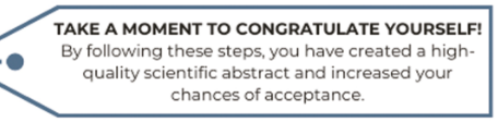 Writing a research abstract for a conference: 12 tips to excel in your work. Learn how to produce high-quality conference abstract writing with 12 key steps (plus EXTRA TIPS!!). ow.ly/v1cw50QCBX9