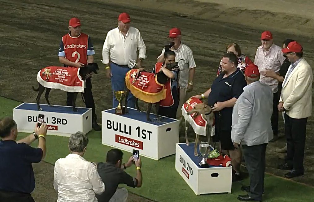 DimityMaher's tweet image. 🏆Nangar Larry is the 2024 G2 @ladbrokescomau Bulli Gold Cup champion for Team Lord 🙇‍♀️