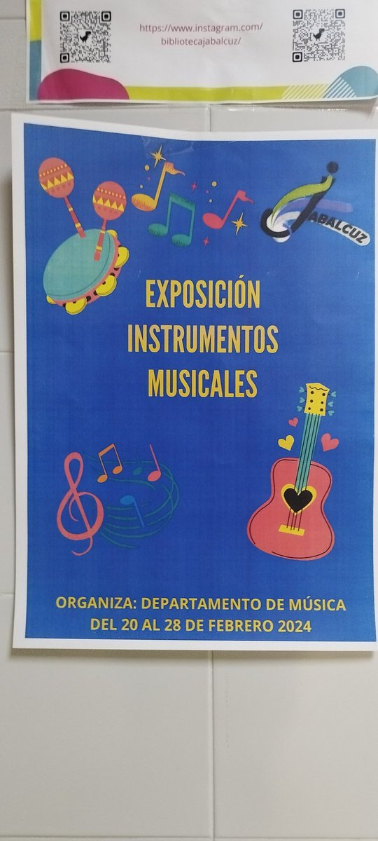 MLuzMartnezFer1's tweet photo. Todo preparado para nuestra nueva exposición de instrumentos musicales reciclados del alumnado de 1 y 2 ESO. Creatividad a tope!!! @IESJabalcuzJaen @CEPJAEN1 @buenaspract @edu_musical https://t.co/8ueUvmHelL