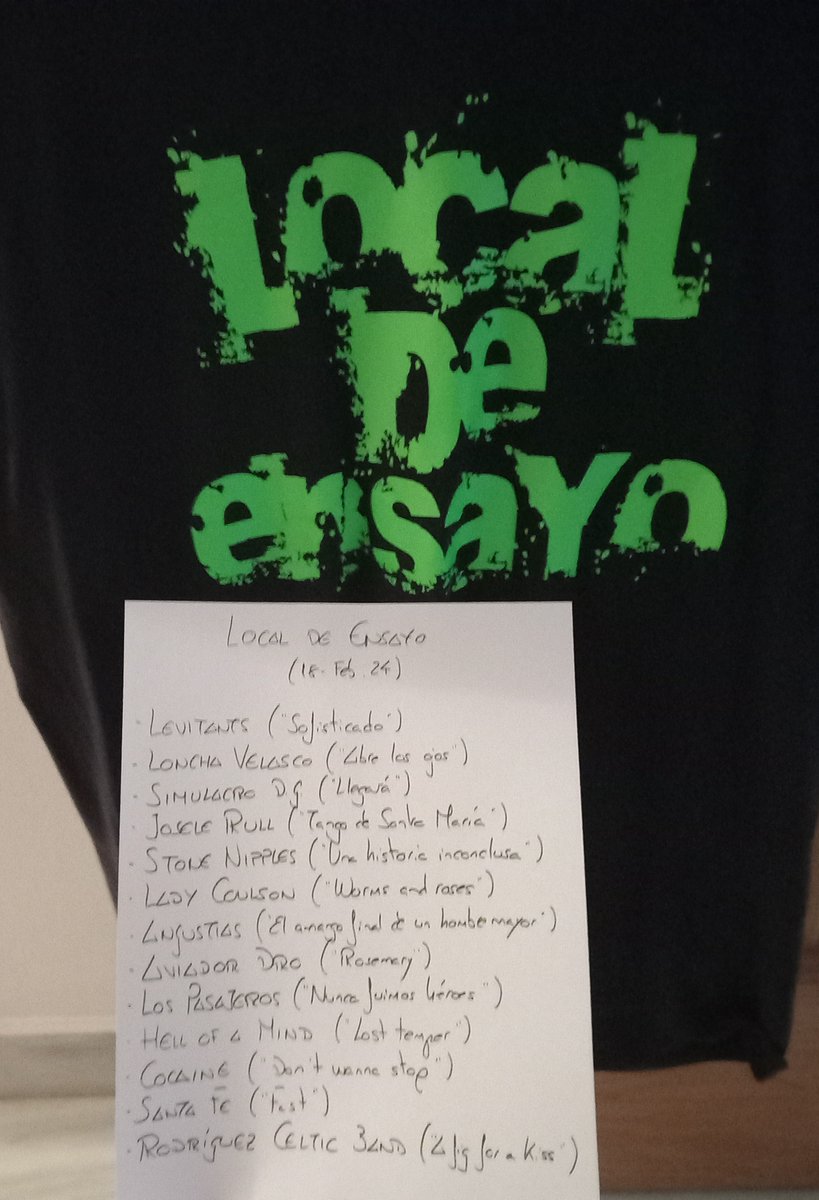 LocalDeEnsayo's tweet photo. Abrimos ya @LocalDeEnsayo,en @canalfiesta, con una agenda musicada protagonizada por @levitants_ , #LonchaVelasco, #SimulacroDG., #JoseleRull, @0StoneNipples0 , #LadyCoulson, #Angustias, @AVIADORDRO , #LosPasajeros, #HellOfAMind, #Cocaine, #SantaFe y @rodriguezceltic https://t.co/uDIkJT5h2w