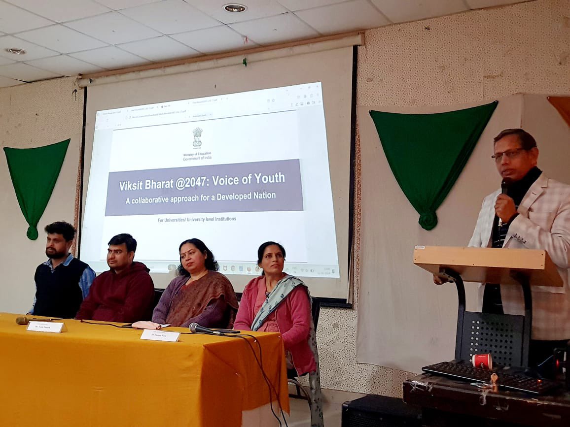 pdmuniversity's tweet photo. PDM University organised a seminar and panel discussion on the topic Viksit Bharat@2047: Voice of Youth

#Ideas4ViksitBharat https://t.co/tyaJb6RH9b