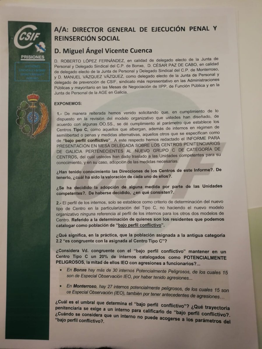 csifcpbonxe's tweet photo. 📢 Los delegados de la sección sindical de #CSIF en representación de los Centros Penitenciarios  de #Bonxe, #Monterroso y #PereirodeAguiar mantuvieron una reunión con el DGEPyRS, en la sede de la Secretaría General de IIPP en Madrid.
 @elprogreso_Lugo
@lavozdegalicia
@TVGalicia https://t.co/YMRdsBfkUj