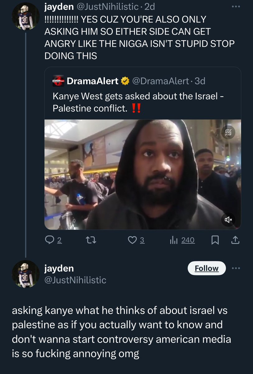 blipp1210's tweet photo. @JustNihilistic you stan kanye and make excuses for him though https://t.co/tcoBE6jWhk