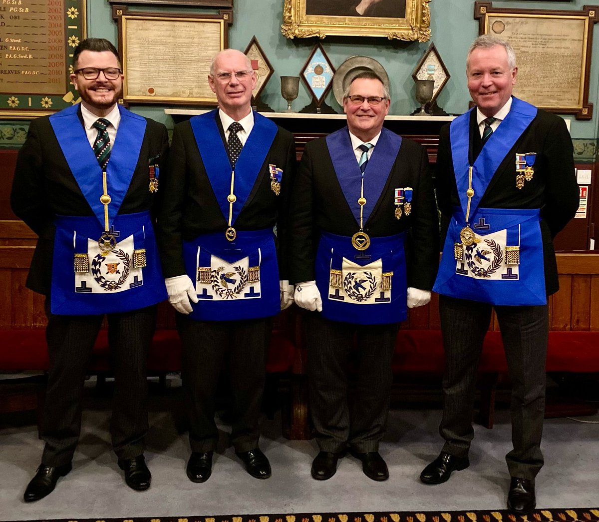 @Chelt_Mason @WorcsMasons @prorsum_semper @GlosMason An excellent evening last night, much kudos to all involved. Nailed initiation, good company and new friendships formed at the festive board. Many thanks to our hosts, St Pauls, here’s to the next happy meeting 👏👏