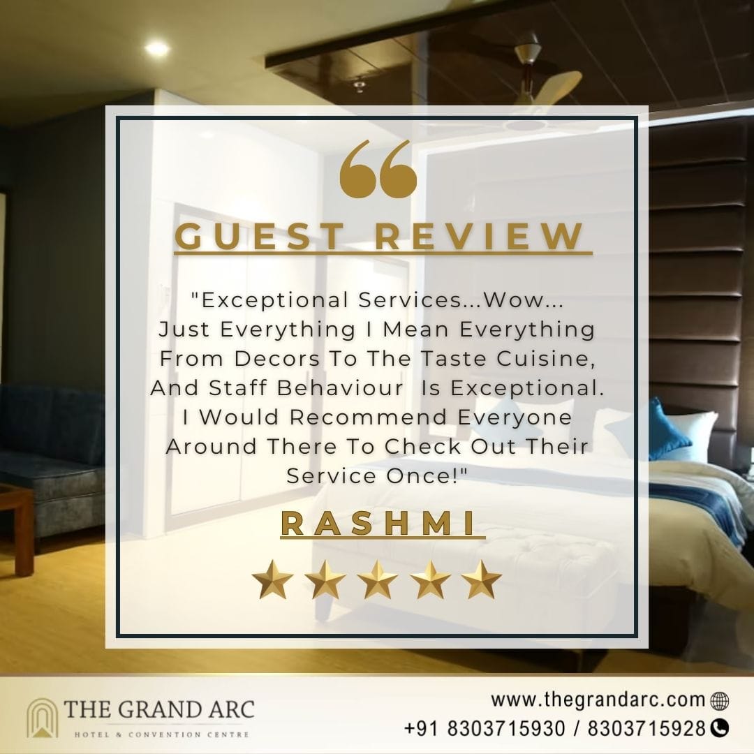 Heartfelt thanks from the Grandarc.❤💞
Reading your positive reviews about our staff, service, and atmosphere is truly rewarding. It motivates us to keep exceeding expectations and providing genuine hospitality. We hope to welcome you back soon for another memorable stay!