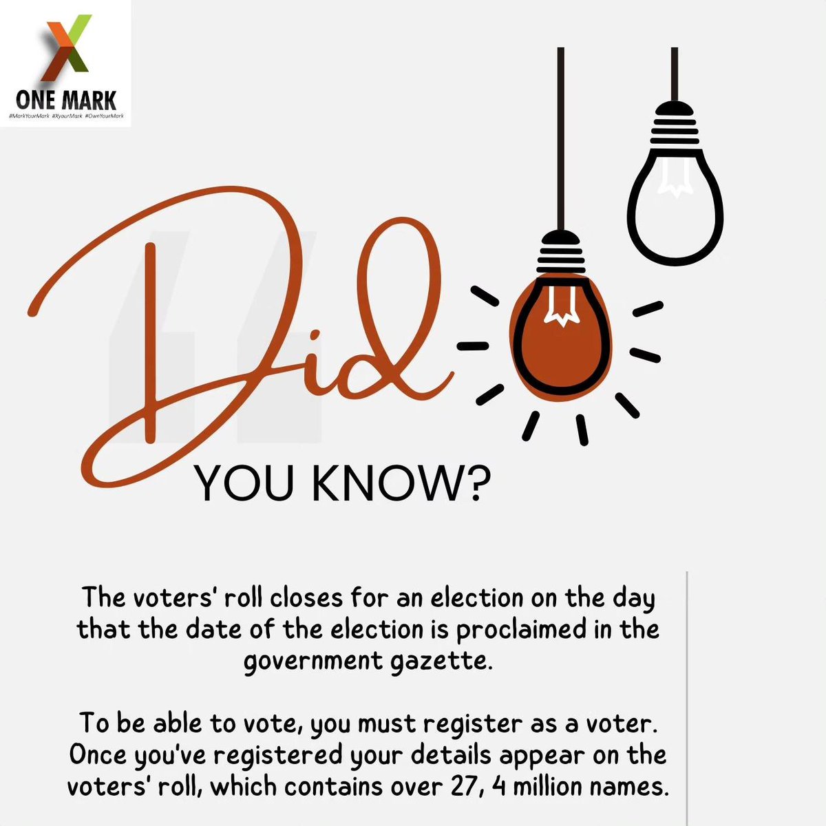 _OneMark's tweet photo. #kenakoletsvote
#YouthVoteMatters
#civiceducation
#SAelections24 https://t.co/RzbdY4YamK