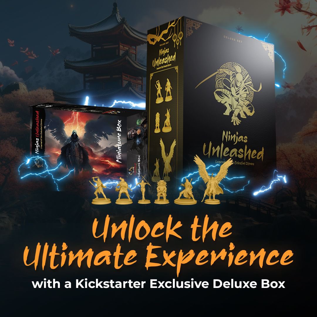 gaiagamez's tweet photo. Ninjas Unleashed is NOW LIVE on KICKSTARTER! ✅ 

Recognized as a "Project We Love" by Kickstarter. 💓 Plus, get a FREE Co-op mode expansion with your purchase of the Solo Mode Expansion!

 Join the ninja action today! Visit: https://t.co/2SPyY1LT9S https://t.co/x0muILwpM7
