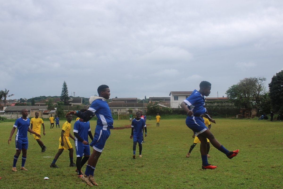 AgendaglO's tweet photo. The Strelitzia soccer tournament took place on the 28th of October 2023 in Strelitzia School grounds, Isipingo. the tournament was a success helping students enhance thier social life by engaging in sports, Instilling discipline and reducing thier stress. #kagisanoprogramme https://t.co/VzZRJmFDQO