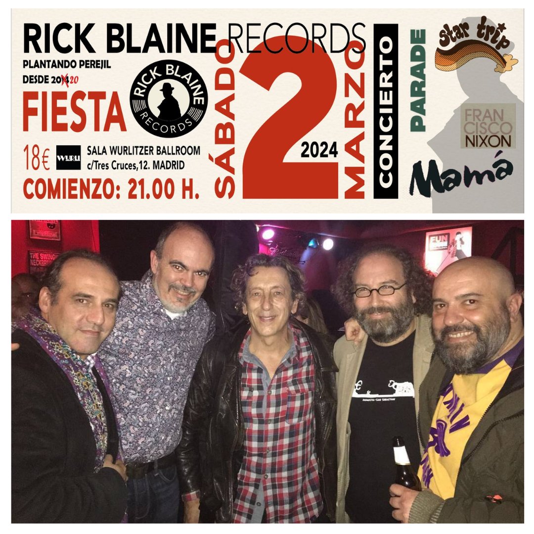 Con ellos empezó todo. <a href="/rblainerecords/">Rick Blaine Records</a>  homenajeó el EP de MAMÁ de 1980 y el sábado 2 de marzo podremos escucharles en directo con José María Granados a la cabeza en la <a href="/wurlitzerballro/">Wurlitzer Ballroom</a> .
Entradas en rickblainerecords.com
<a href="/cesarmejias/">cesarmejias</a>  y un servidor estaremos pero sin cantar