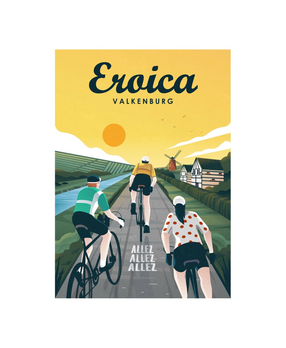 Proudly presenting the 2024 Eroica Valkenburg poster
"TOUR DE FEMMES EDITION"
28-29 JUNE - Gemeente Valkenburg aan de Geul

Welcoming you in the cycling crazy region of #limburg

eroica.cc/en/limburg

#eroica #eroicavalkenburg