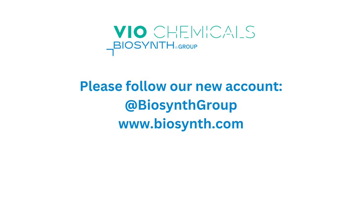 VioBiosynth's tweet photo. 🚀 VIO is now a part of the Biosynth Group and we've moved all our content to @BiosynthGroup! Follow our new account and visit https://t.co/NpArr8vazF for the latest updates and insights. Let’s stay connected! https://t.co/ZHEJhs4AHa
#Biosynth #StayConnected https://t.co/X4tFOYAezy