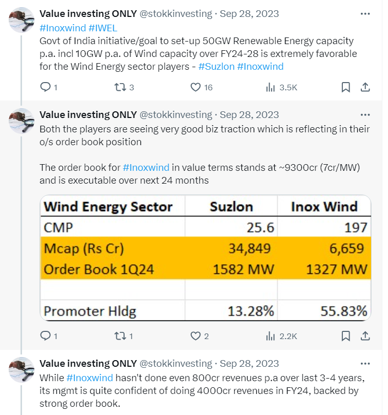 Value investing ONLY tweet media