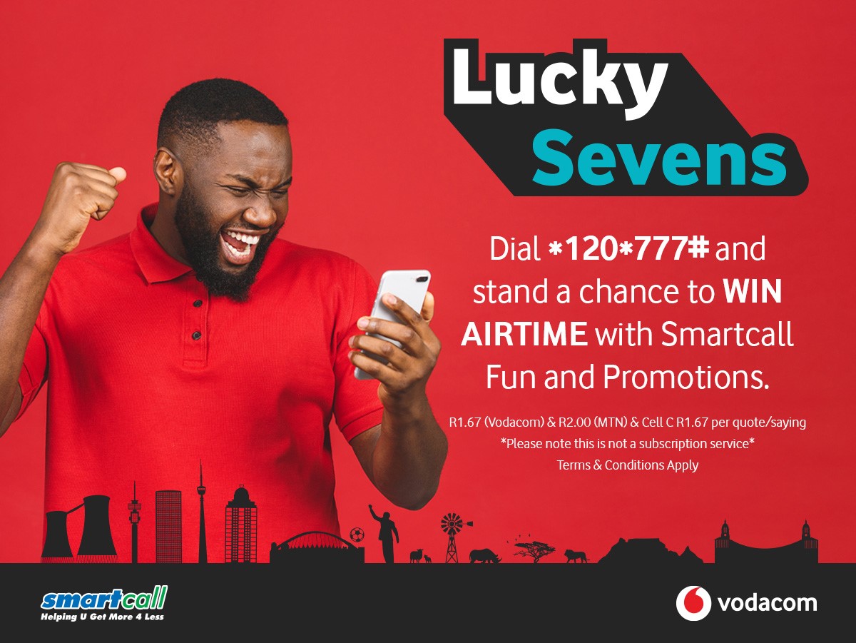 SmartcallVSP2's tweet photo. 5 x 7’s win R1000? Play Lucky Sevens on your phone anywhere anytime for a chance to win airtime!
#SmartcallSummer https://t.co/FCWU0WofDE
