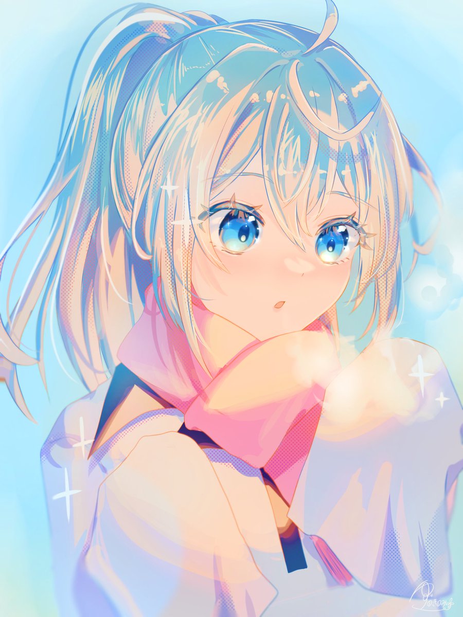 1✨⋯⋯🩵❄️ 🩷🧡 #ぴちあーと #からぴち #るな ﾁｬﾝｯ #イラスト