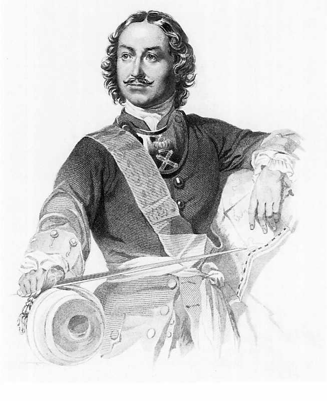 Портрет Петра I. Художник Тарас Шевченко. 1843 год.