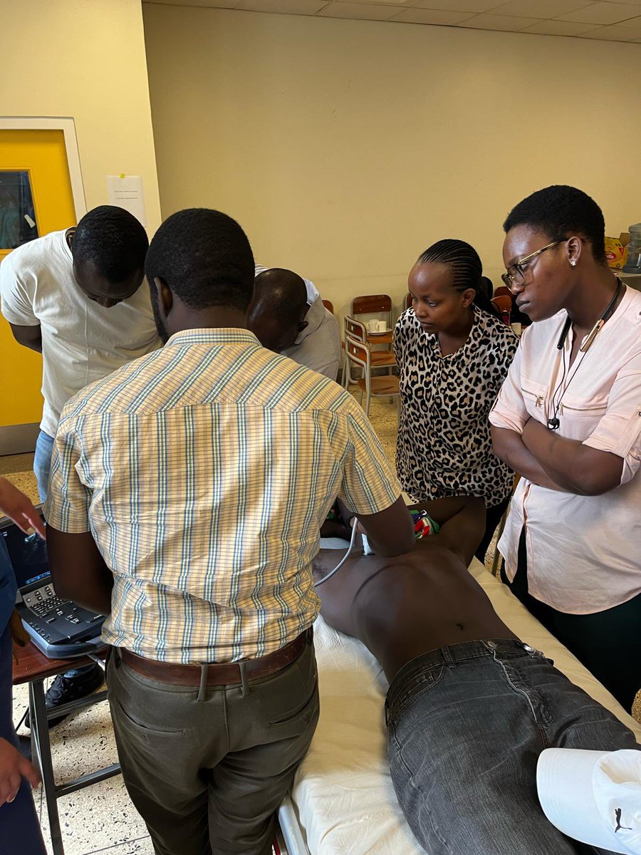 EmMakerere's tweet photo. ECHO &amp; Lung ultrasound session @UWEmerMed @MadtownSono @Seed_Global 
@AtlsGlblHlth @jschmidt_md @mand_sim @Jkalanzi256 @MaryEllenLyonMD @MakCHS_SOM @MakerereCHS 

#globalPOCUS 
#EmergencyMedicine https://t.co/vmskkT2Rg4