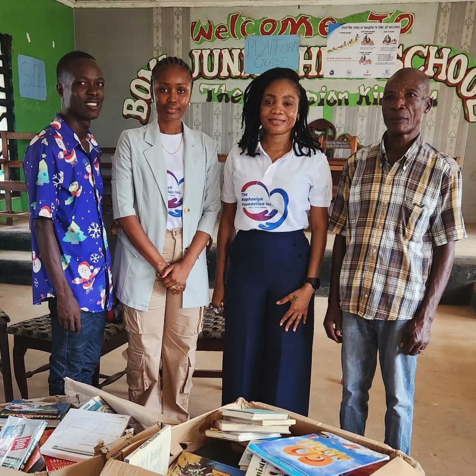 TRF County Coordinator, Mr. Kerkulah M. Tokpa, generously donated a collection of books to the Bomi Junior High School. The books, which cover a wide range of subjects and genres, were recently handed over to the school's Administration during a formal ceremony.