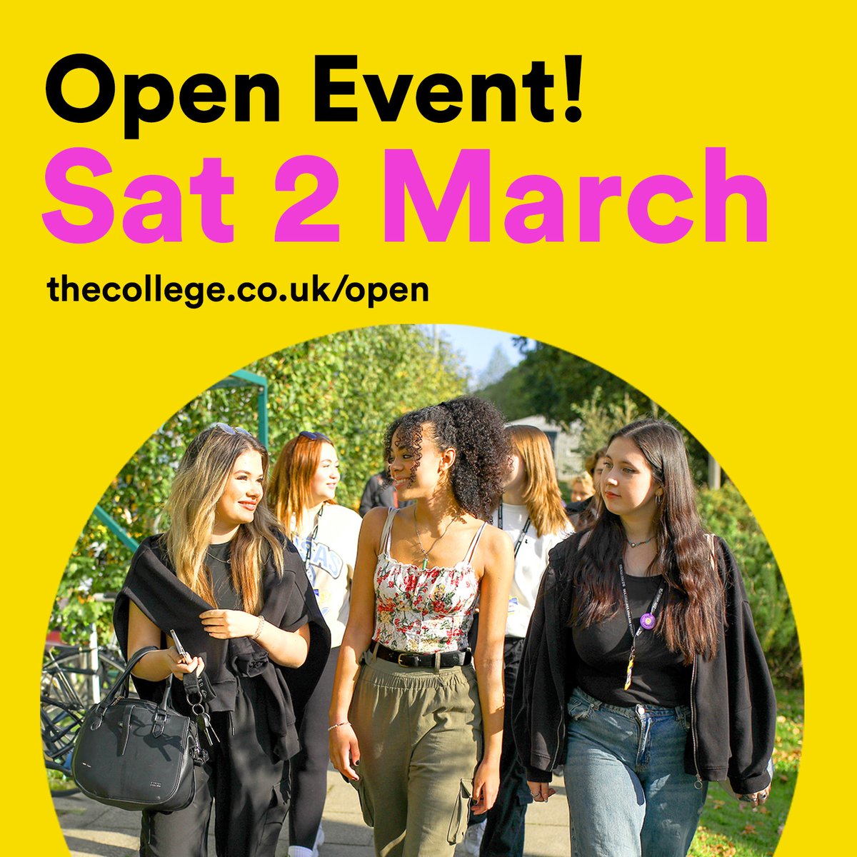 Come to our College Open Day - Saturday 2nd March - Spaces limited, book now! Range of courses at our 3 venues, check where they are at: thecollege.co.uk/open #bournemouth #poole #bournemouthPooleCollege