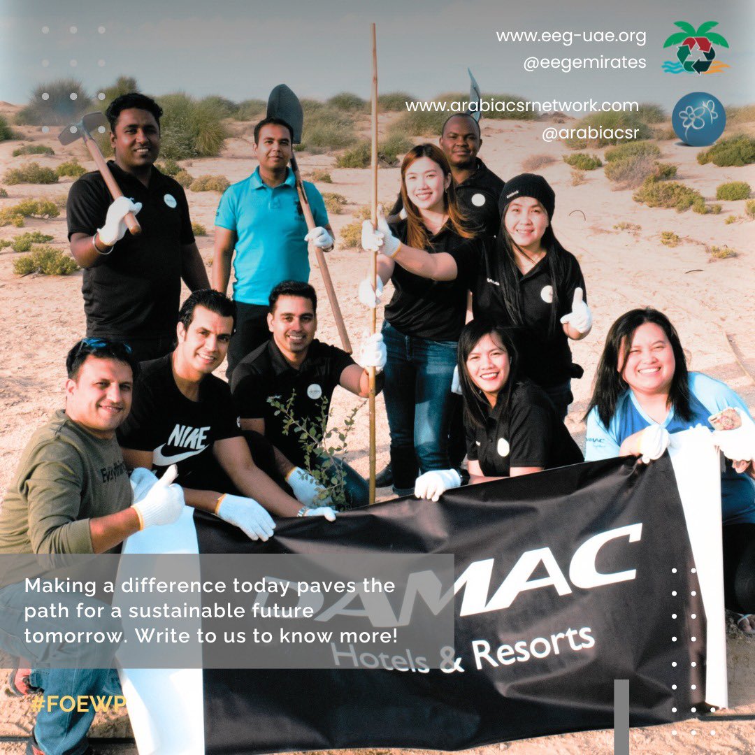 eegemirates's tweet photo. Calling all eco warriors, sustainability champions, green heroes in the region. Now is the time to act! Write to us at campaigns@eeg.ae to conduct your own afforestation drive and make a greening impact today!
#FOEWP #EEG #Sustainability #UAEYearOf #ACSRN #TreePlanting https://t.co/wOHEujLwnX