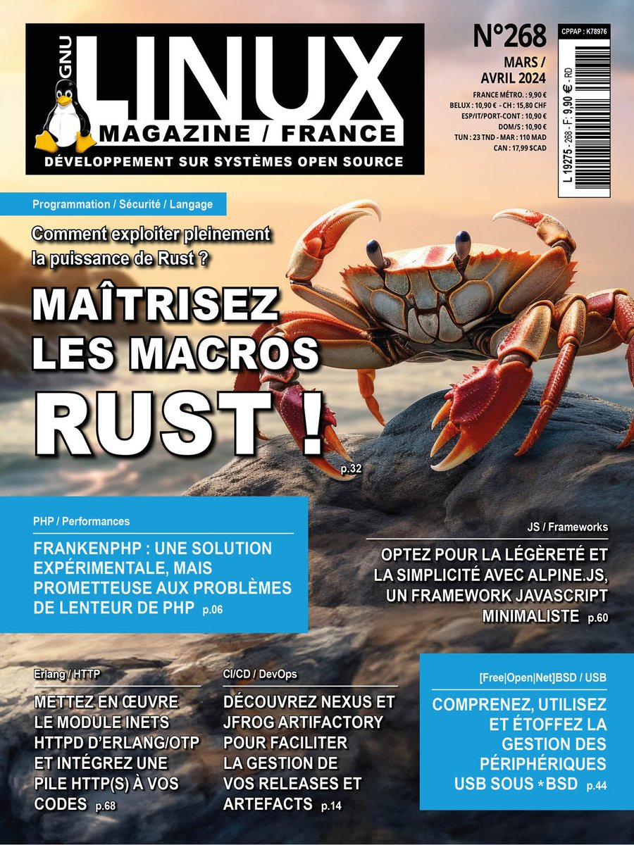 editionsdiamond's tweet photo. Un aperçu de ce qui vous attend en kiosque dans une semaine. Au menu : #hydrabus, #exploit, #InfrastructureAsCode, #Rust ! https://t.co/xgk3YovaQk