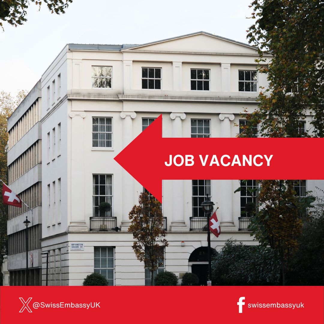 SwissEmbassyUK's tweet photo. 🔎 We’re looking for an Executive Assistant to manage the Deputy Head of Mission’s Office from May 2024.

Think it could be you?

The deadline to apply is 23 February.

Find out more 👇

https://t.co/KtJMAxQq2z https://t.co/iLjvYiyIw6