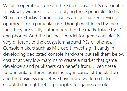 tomwarren's tweet image. I'm surprised @gruber doesn't understand the business model of game consoles. The Xbox hardware is subsidized by Microsoft, in exchange for a cut of game sales. I wonder if Apple would be interested in reducing the price of the iPhone for consumers? daringfireball.net/2024/02/phil_s…